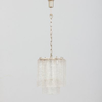 Italian Murano Hexagonal Hand Blown Glasses Chandelier by Paolo Venini, 1960s-UE-1094498