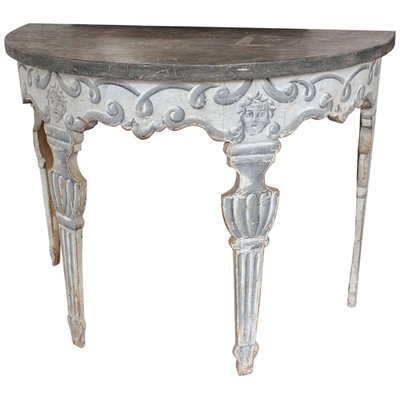 Italian Neoclassical Demilune Console Table, 1800-TDA-1376454