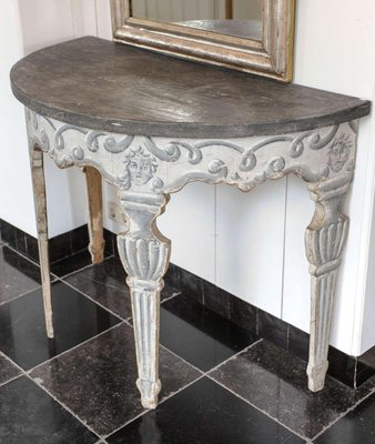 Italian Neoclassical Demilune Console Table, 1800-TDA-1376454