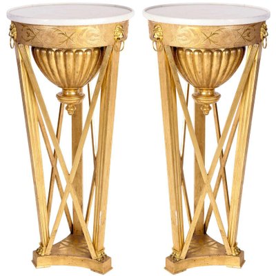 Italian Neoclassical Guéridons or Side Tables, 1830s, Set of 2-MBH-1031932