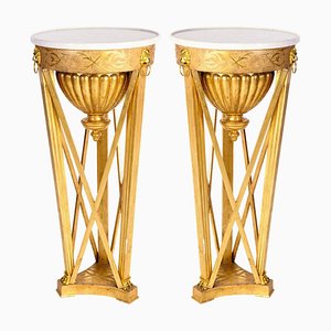 Italian Neoclassical Guéridons or Side Tables, 1830s, Set of 2-MBH-1031932