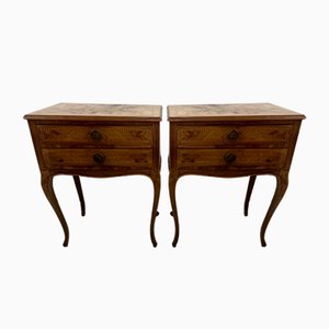 Italian Neoclassical Style Bedside Tables, 1950s, Set of 2-YST-2020696