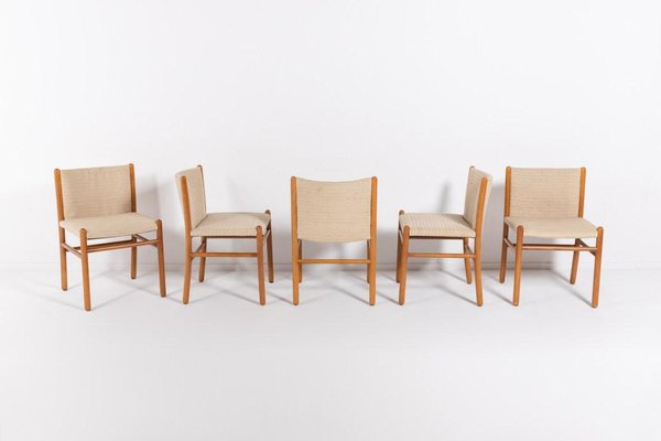 Italian Nuela Chairs by Gianfranco Frattini for Lema SPA, Italy, 1970s, Set of 5-KMC-1349190