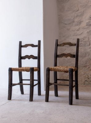 Italian Occasional Stained Chairs, 1800s, Set of 2-PPI-1798275