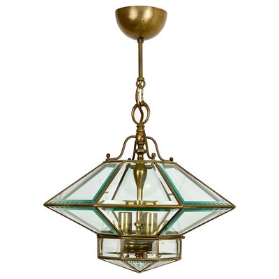 Italian Octagonal Diamond-Shaped Chandelier in Fontana Arte Style-LYQ-1171668