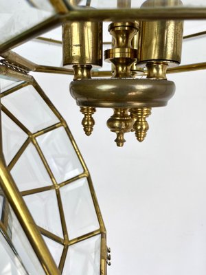 Italian Octagonal Diamond-Shaped Chandelier in Fontana Arte Style-LYQ-1171668