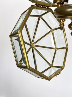 Italian Octagonal Diamond-Shaped Chandelier in Fontana Arte Style-LYQ-1171668