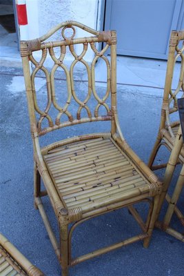 Italian Octagonal Dining Table & Chairs Set, 1950s, Set of 7-EH-699728