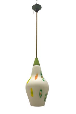 Italian Opaline Glass Light Pendant, 1950s-JJC-1387940