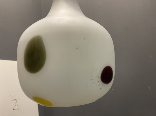 Italian Opaline Glass Pendant Light by De Mayo, 1970s-JJC-1172206