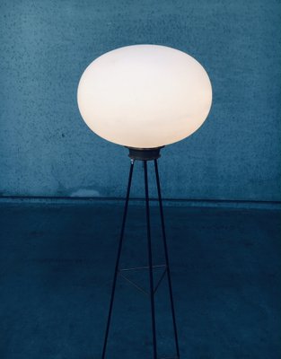 Italian Opaline Tripod Floor Lamp, 1950s-RQV-1709052