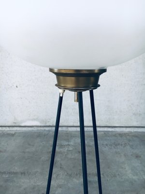 Italian Opaline Tripod Floor Lamp, 1950s-RQV-1709052