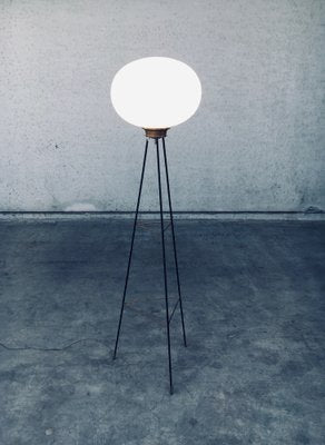 Italian Opaline Tripod Floor Lamp, 1950s-RQV-1709052