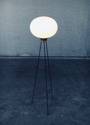 Italian Opaline Tripod Floor Lamp, 1950s-RQV-1709052