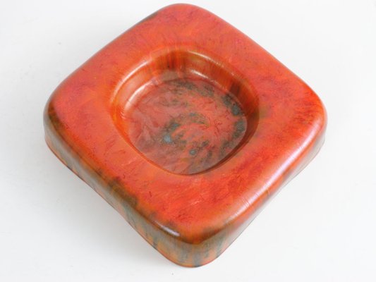 Italian Orange Ceramic Bowl from Centro Ave, 1970s-IXK-541687