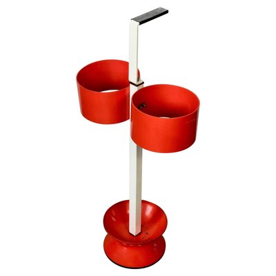 Italian Orange Umbrella Stand in Metal, 1970s-LYQ-1171600