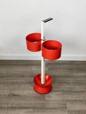 Italian Orange Umbrella Stand in Metal, 1970s-LYQ-1171600