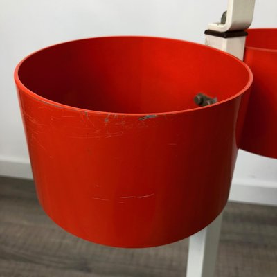 Italian Orange Umbrella Stand in Metal, 1970s-LYQ-1171600