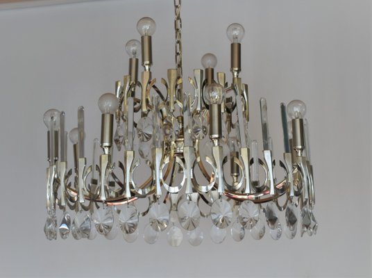 Italian Ovali Chandelier by Gaetano Sciolari, 1960s-VA-676776