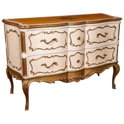 Italian Painted and Gilded Commode, 1950s-WFS-744748