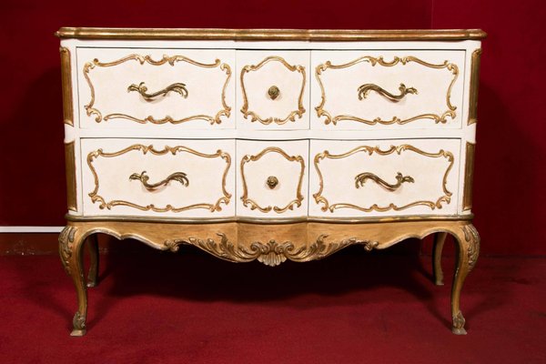 Italian Painted and Gilded Commode, 1950s-WFS-744748