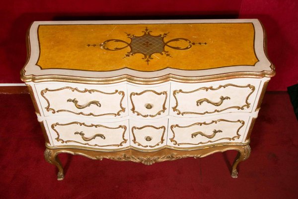 Italian Painted and Gilded Commode, 1950s-WFS-744748