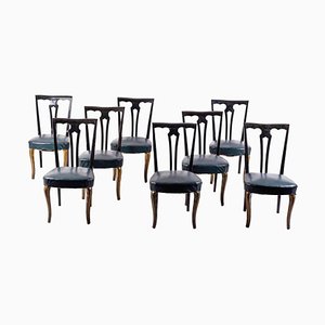 Italian Painted Dining Room Chairs by Pierluigi Colli, 1940s, Set of 8-MBH-1032254