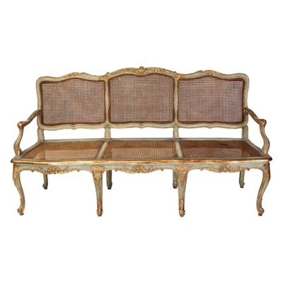 Italian Parcel-Gilt and Painted Canape or Sofa, 18th-Century-MBH-1031606