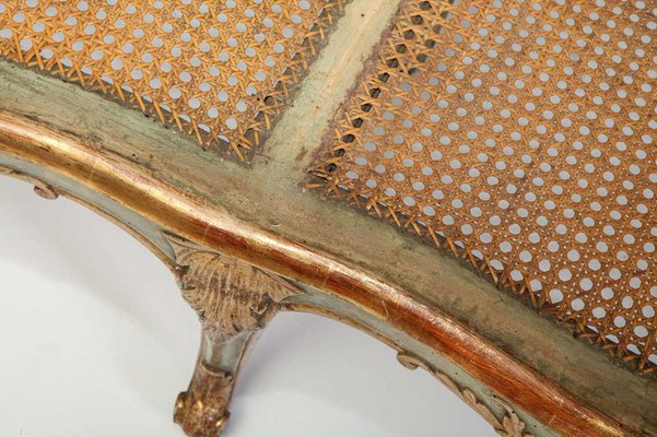 Italian Parcel-Gilt and Painted Canape or Sofa, 18th-Century-MBH-1031606