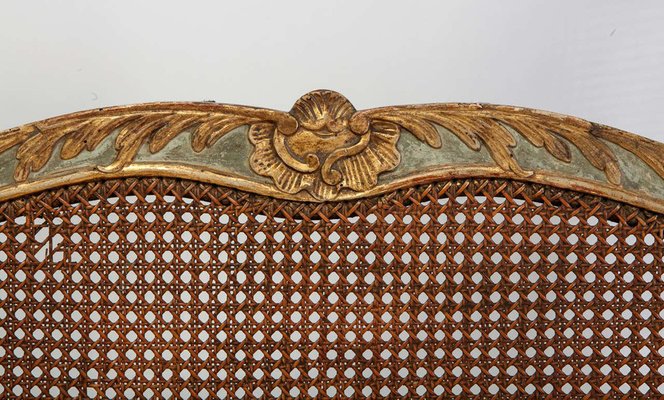 Italian Parcel-Gilt and Painted Canape or Sofa, 18th Century-MBH-1031950