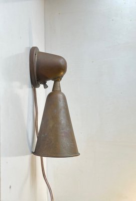 Italian Patinated Copper Nautical Wall Sconce, 1930s-LCR-1386866