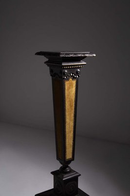 Italian Pedestal in Velvet attributed to Carlo Bugatti, 1920s-RCE-1769734