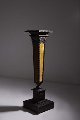 Italian Pedestal in Velvet attributed to Carlo Bugatti, 1920s-RCE-1769734