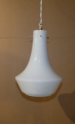 Italian Pendant in Opaline and Brass from Artiluce, 1950s-ERB-1444573