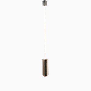 Italian Pendant Lamp in Brass and Pink Art Glass from Ghirò Studio-RCE-1177171