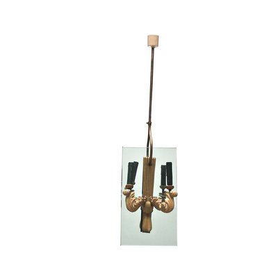 Italian Pendant Lamp in the Style of Pietro Chiesa, 1940s-JQO-606269