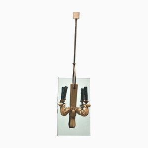 Italian Pendant Lamp in the Style of Pietro Chiesa, 1940s-JQO-606269