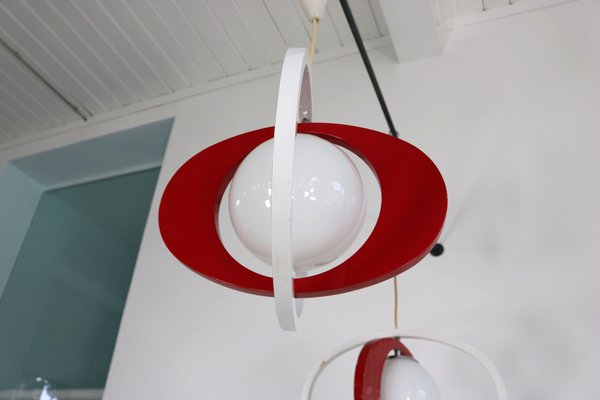 Italian Pendant Lamps, 1960s, Set of 2-AA-1709171