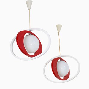 Italian Pendant Lamps, 1960s, Set of 2-AA-1709171