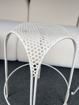 Italian Perforated Metal Barstools by Maurizio Tempestini, 1950s, Set of 2-FUE-870397