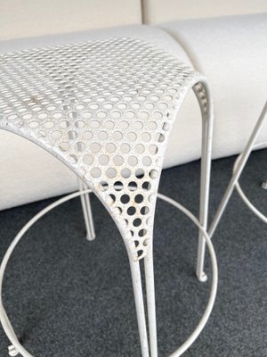 Italian Perforated Metal Barstools by Maurizio Tempestini, 1950s, Set of 2-FUE-870397