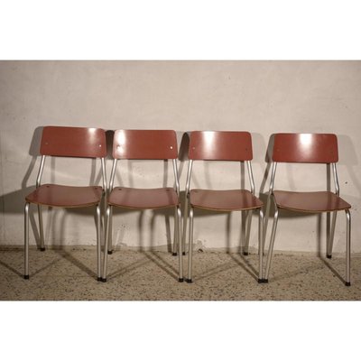 Italian Pink Formica & Aluminium Chair, 1950s-RAQ-739220