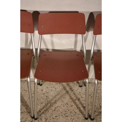 Italian Pink Formica & Aluminium Chair, 1950s-RAQ-739220