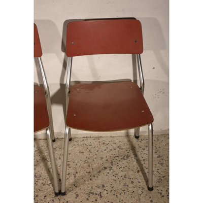 Italian Pink Formica & Aluminium Chair, 1950s-RAQ-739220