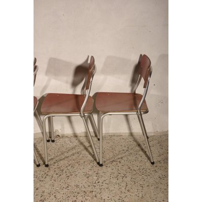 Italian Pink Formica & Aluminium Chair, 1950s-RAQ-739220