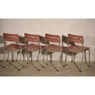 Italian Pink Formica & Aluminium Chair, 1950s-RAQ-739220