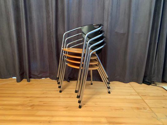 Italian Plurima Chairs, 1980s, Set of 4-RTR-1336745