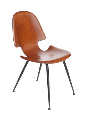 Italian Plywood Dining Chair by Carlo Ratti for Compensati Curvati, 1950s-GKB-562010