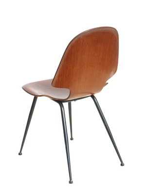 Italian Plywood Dining Chair by Carlo Ratti for Compensati Curvati, 1950s-GKB-562010