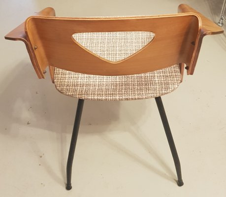 Italian Plywood Dining Chairs by Carlo Ratti for Industrial Legni Curva, 1950s, Set of 2-QDP-566121